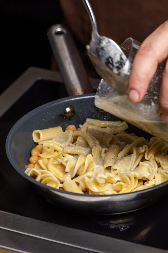 Procedimento - Ricetta Mancini PAsta Mista - Ceci e vongole